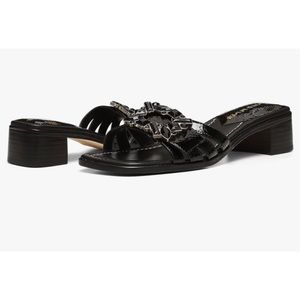 ❗️FINAL❗️ 🆕 DONALD PLINER Black BELLAMY Slide Sandals 🔴🔴